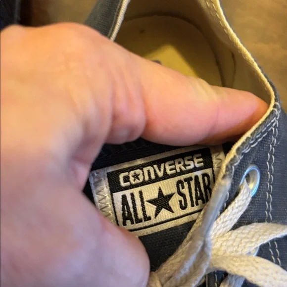 Converse Low Top Sneakers in Dark Blue with White Accents - Picture 7 of 7